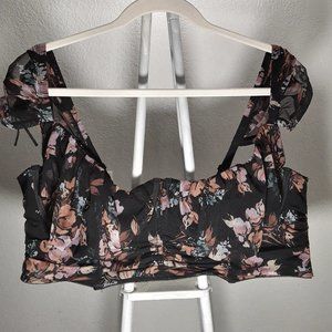 Floral Corset bralette
